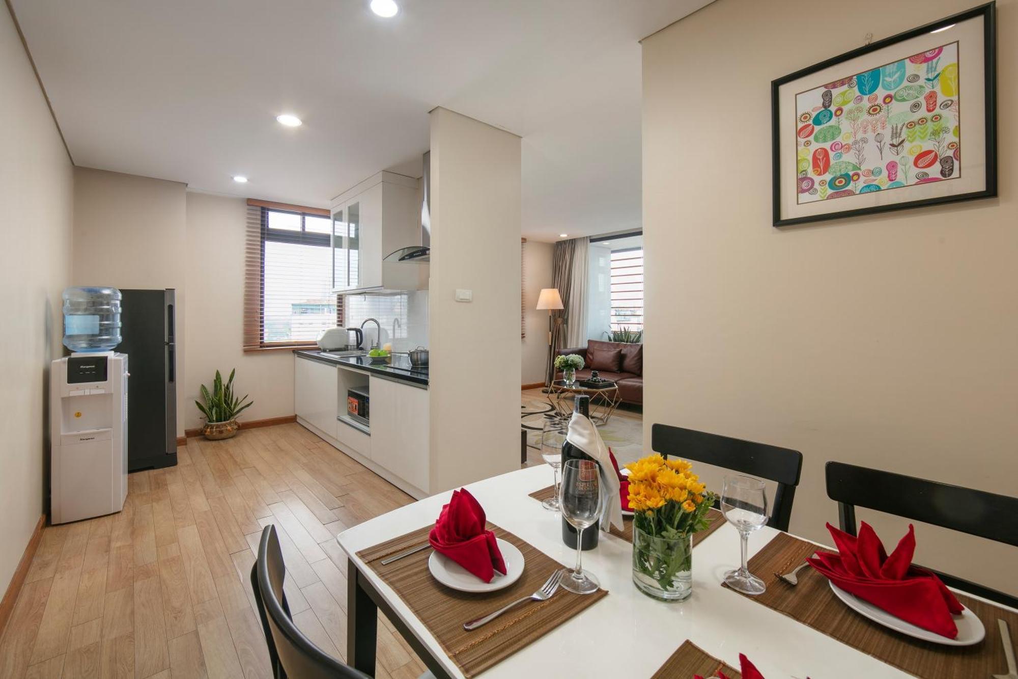 Hb Serviced Apartment - 121B Quan Hoa Hanoi Exterior foto