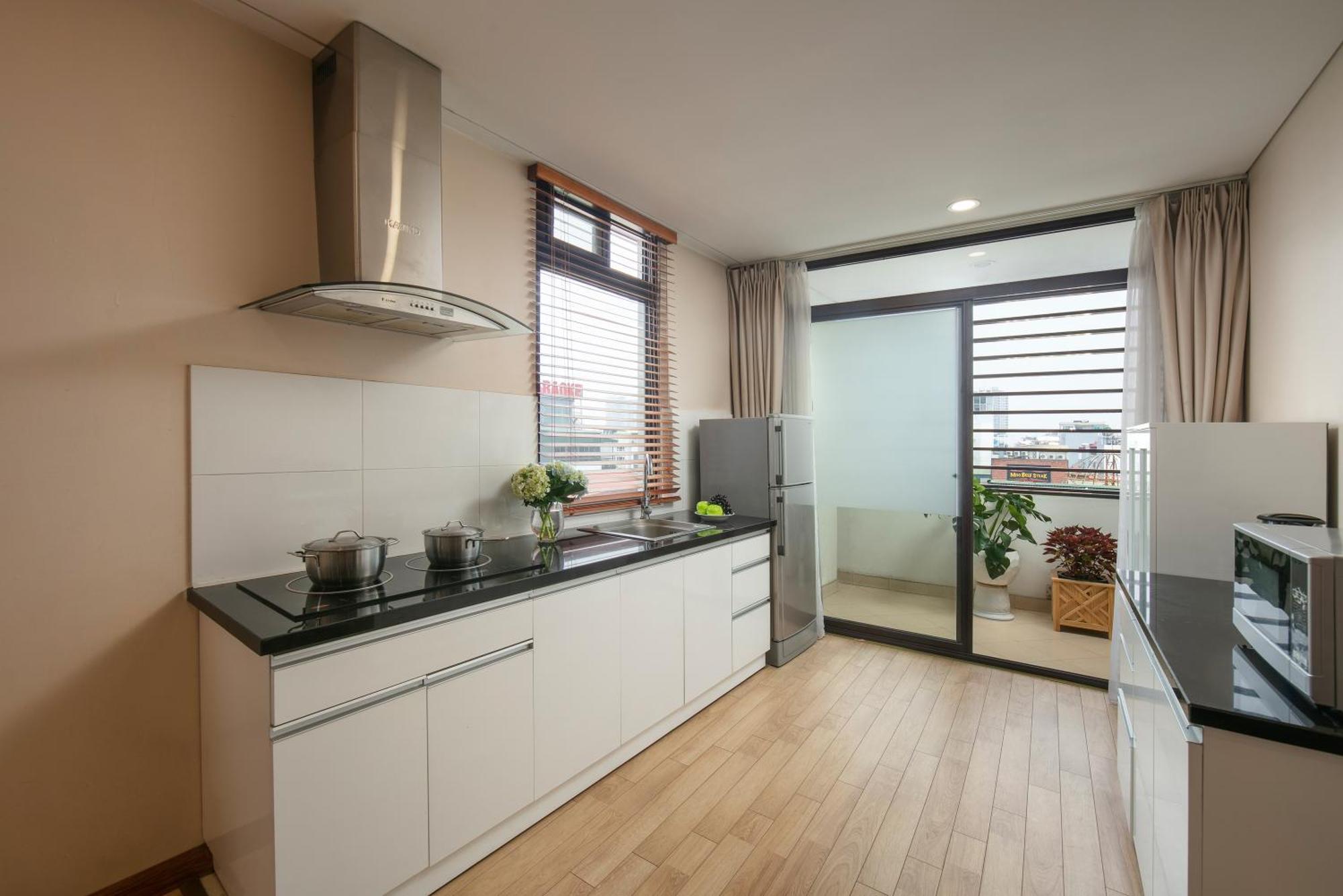 Hb Serviced Apartment - 121B Quan Hoa Hanoi Exterior foto