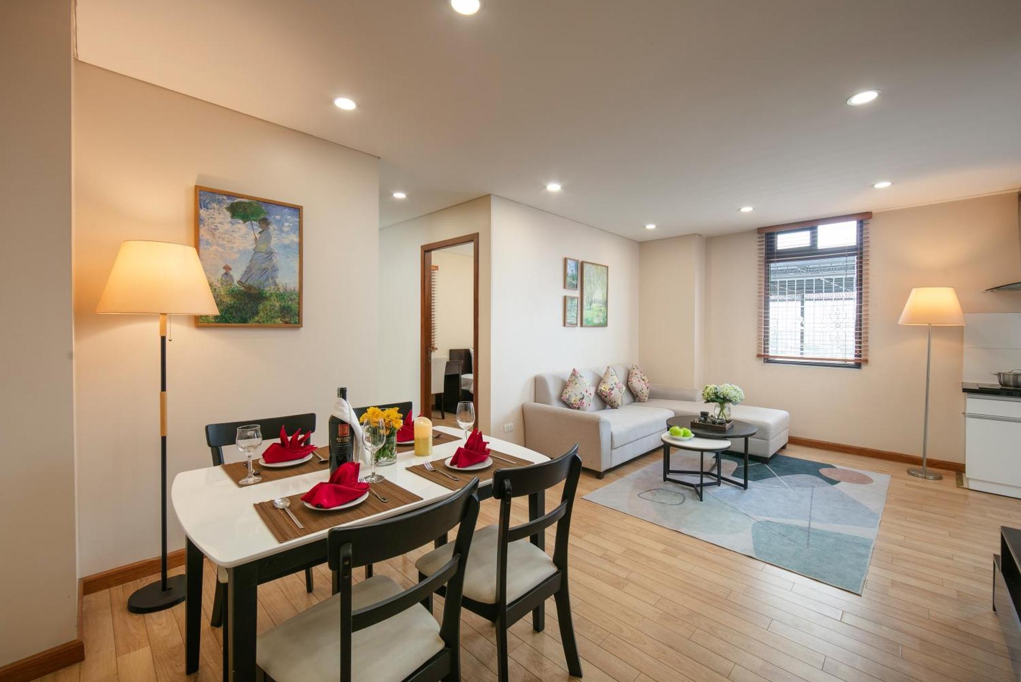 Hb Serviced Apartment - 121B Quan Hoa Hanoi Exterior foto