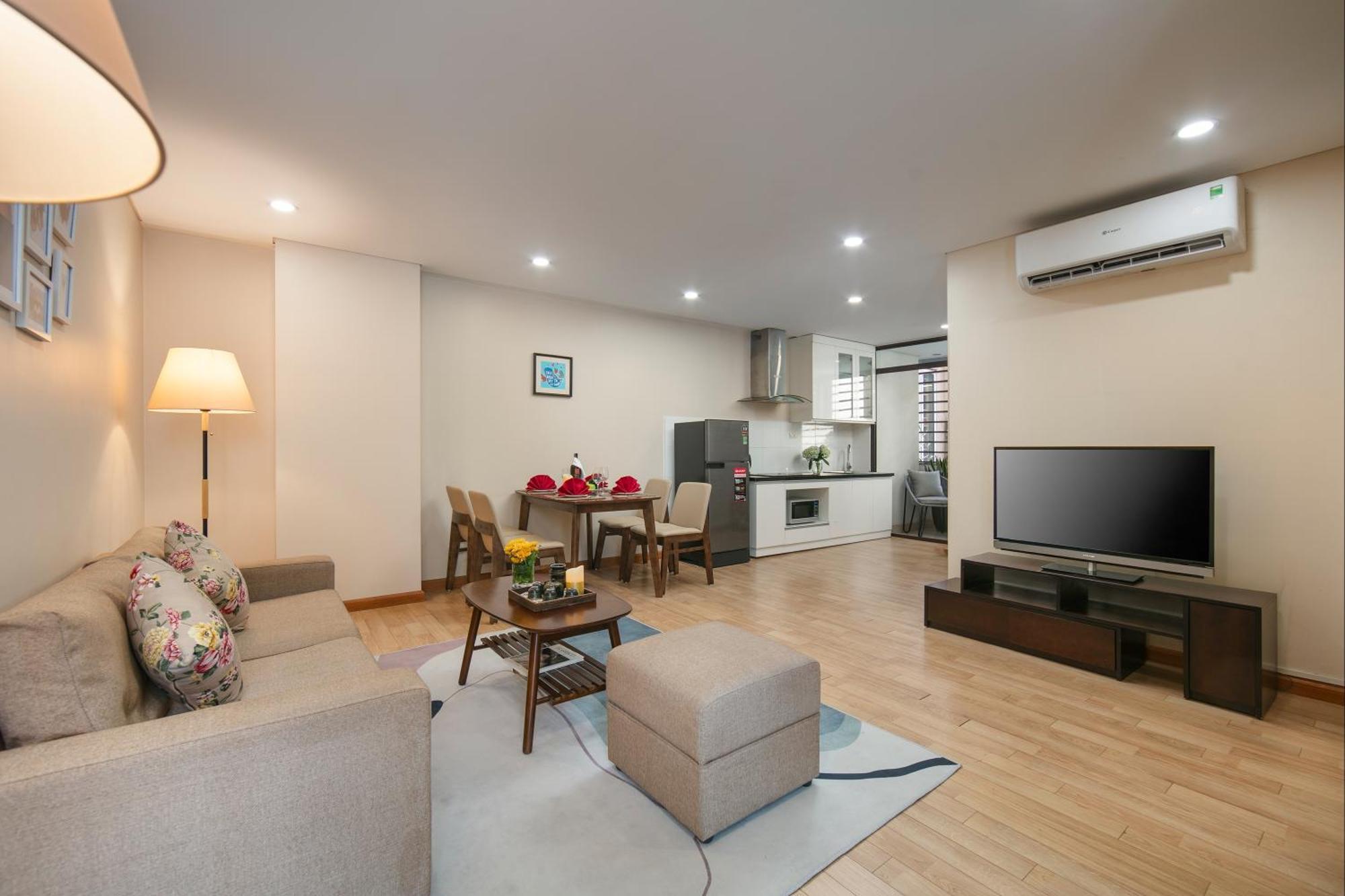 Hb Serviced Apartment - 121B Quan Hoa Hanoi Exterior foto