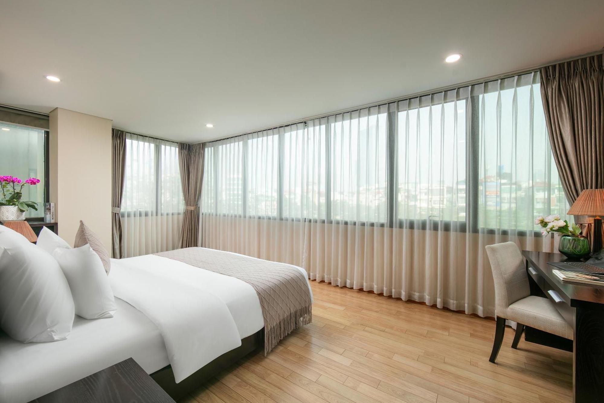 Hb Serviced Apartment - 121B Quan Hoa Hanoi Exterior foto