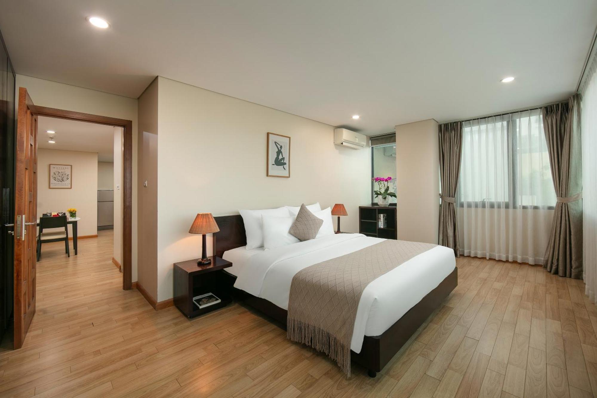 Hb Serviced Apartment - 121B Quan Hoa Hanoi Exterior foto