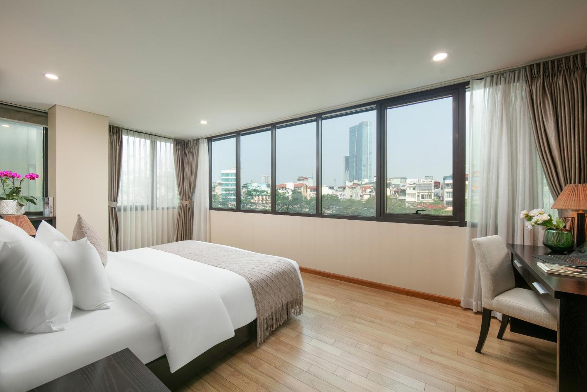 Hb Serviced Apartment - 121B Quan Hoa Hanoi Exterior foto