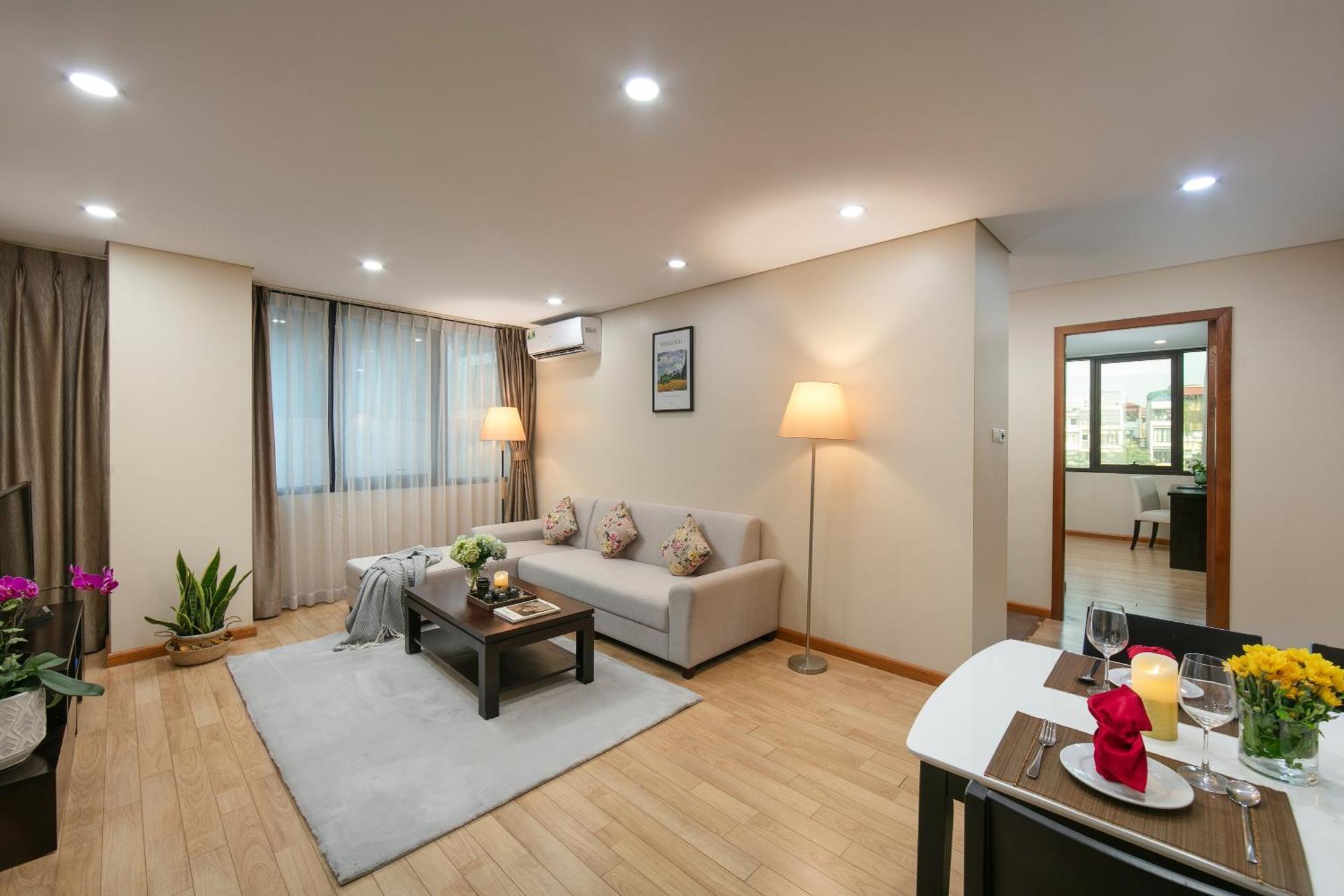 Hb Serviced Apartment - 121B Quan Hoa Hanoi Exterior foto